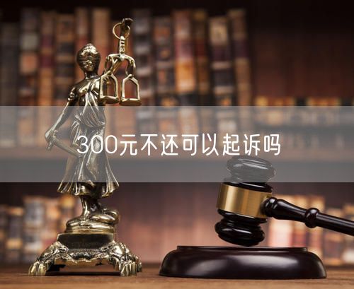 300元不还可以起诉吗