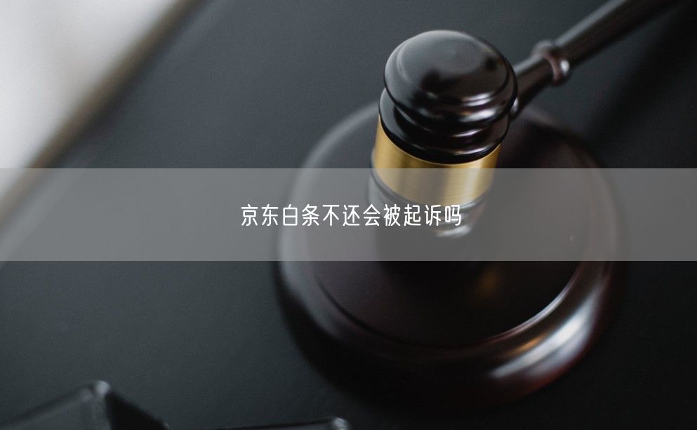 京东白条不还会被起诉吗