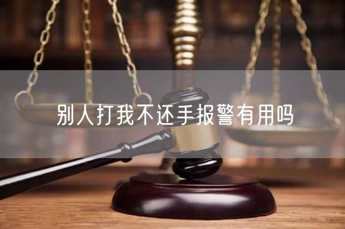 别人打我不还手报警有用吗