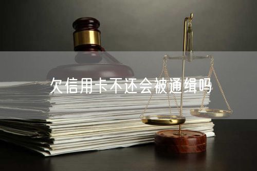 欠信用卡不还会被通缉吗