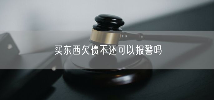 买东西欠债不还可以报警吗