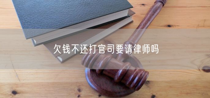 欠钱不还打官司要请律师吗