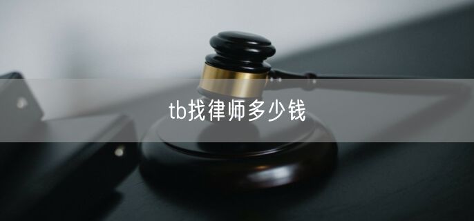 tb找律师多少钱