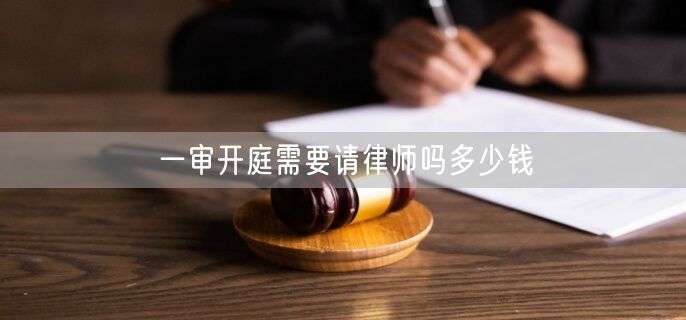 一审开庭需要请律师吗多少钱