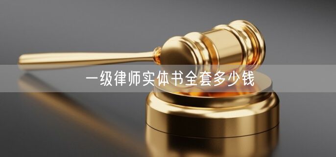 一级律师实体书全套多少钱